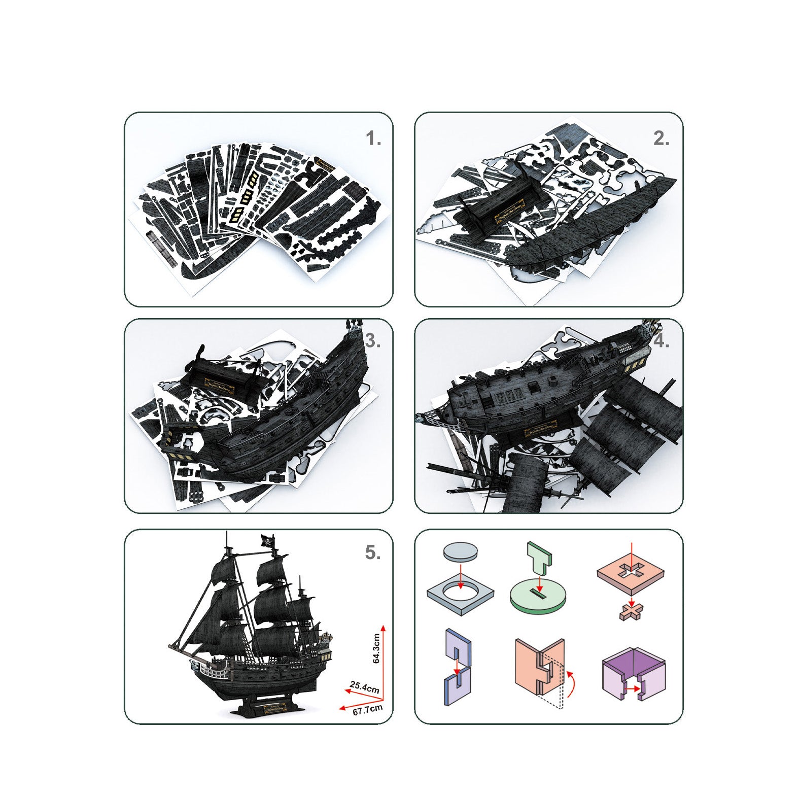 3d Puzzle Queen Anne's Revenge