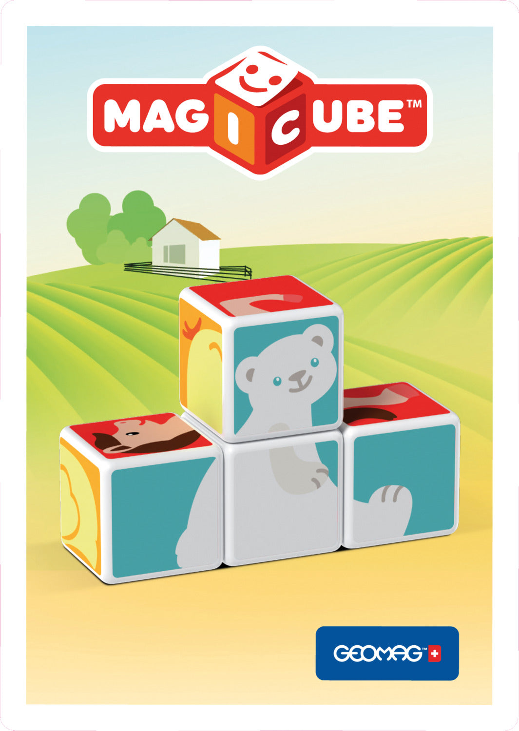 Geomag Educational Magicube Printed AnimalFriends+Cards 7