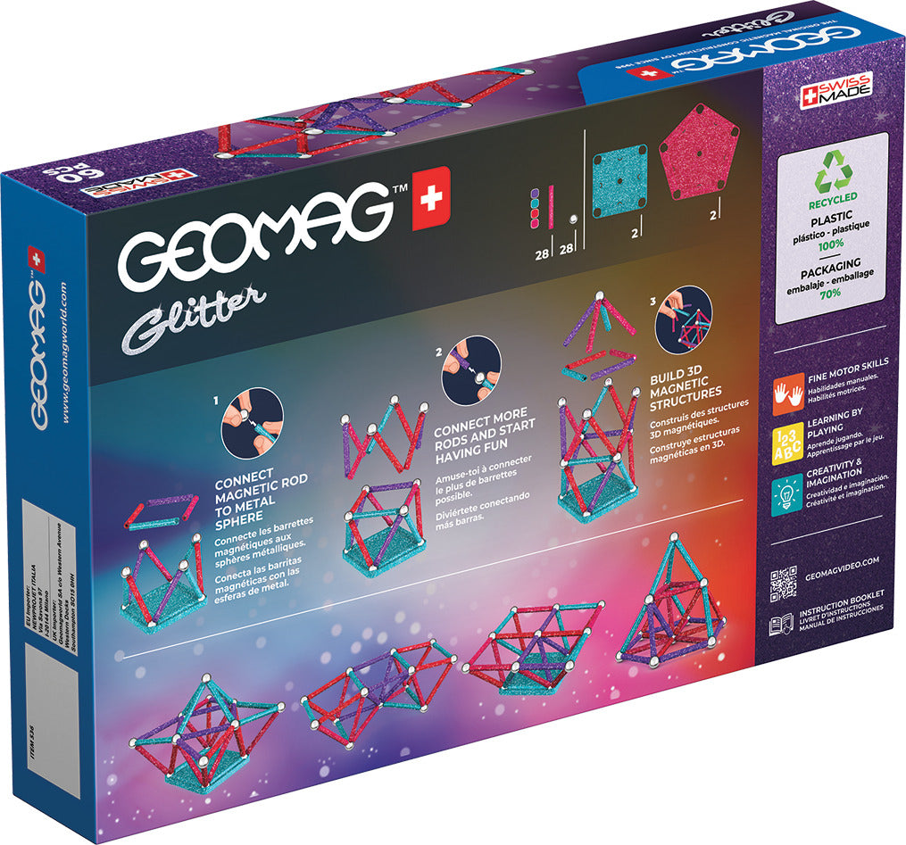 Geomag Educational Glitter Recycled 60