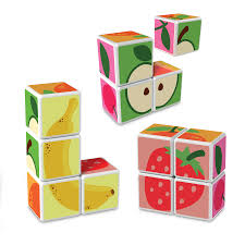 Geomag Educational Magicube Printed Fruit + Cards 7
