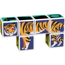 Geomag Educational Magicube Printed JungleAnimals+Cards 9