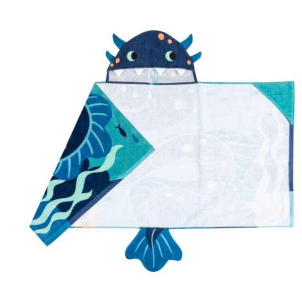 HOODED TOWEL SEA MONSTER (S23)