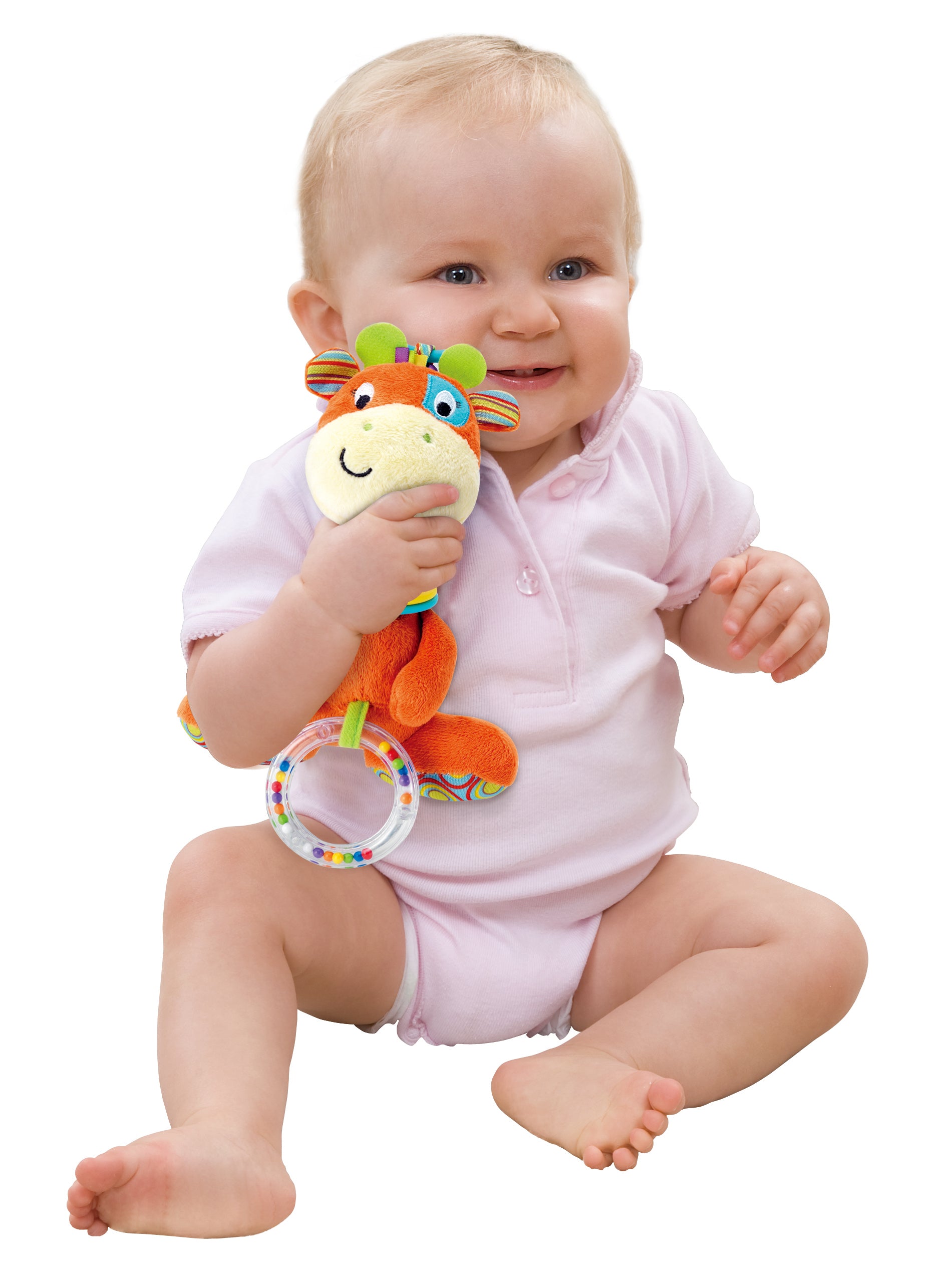 Patch the Giraffe Rattle with Rings