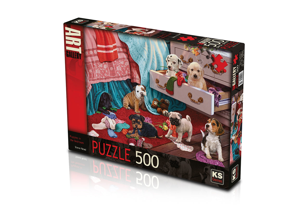 Puppies In The Bedroom 500 pcs