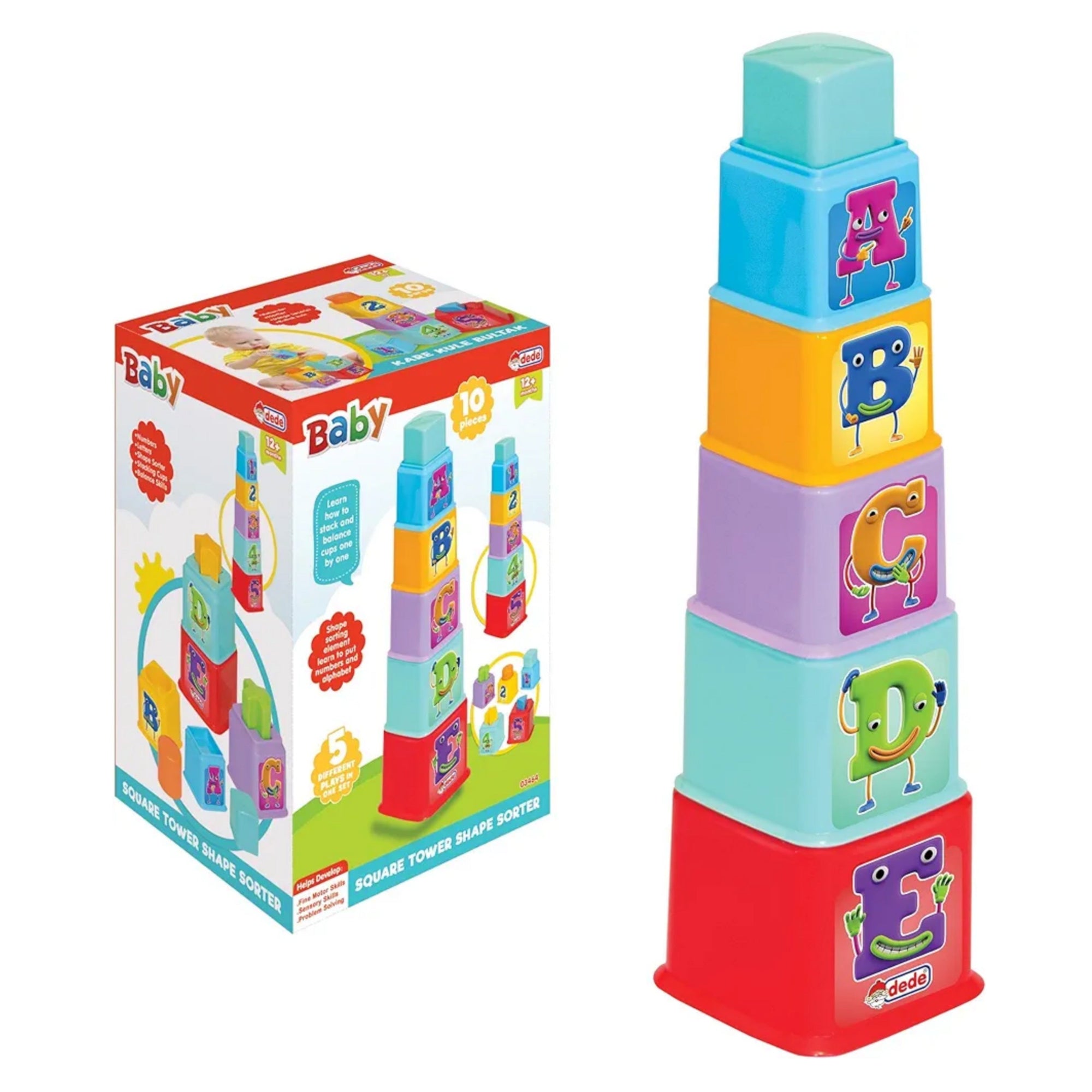 Baby Square Tower Shape Sorter