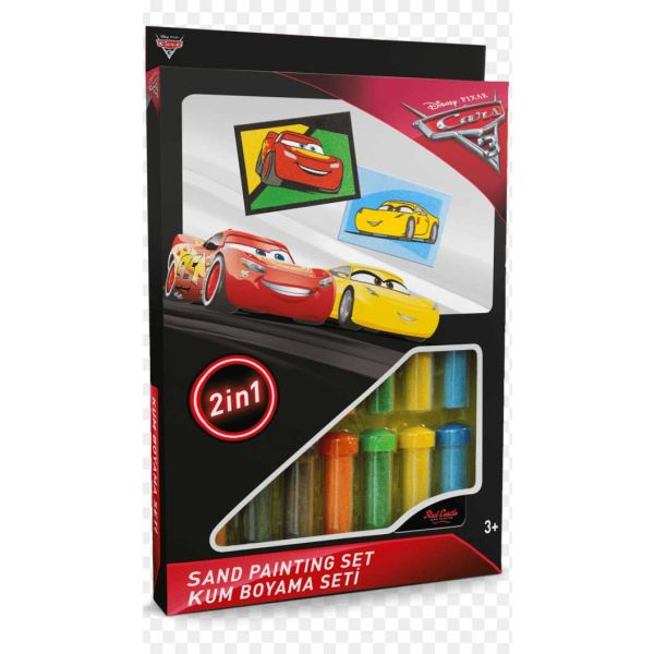 CARS - SAND PAINTING SET - 2 CARDS