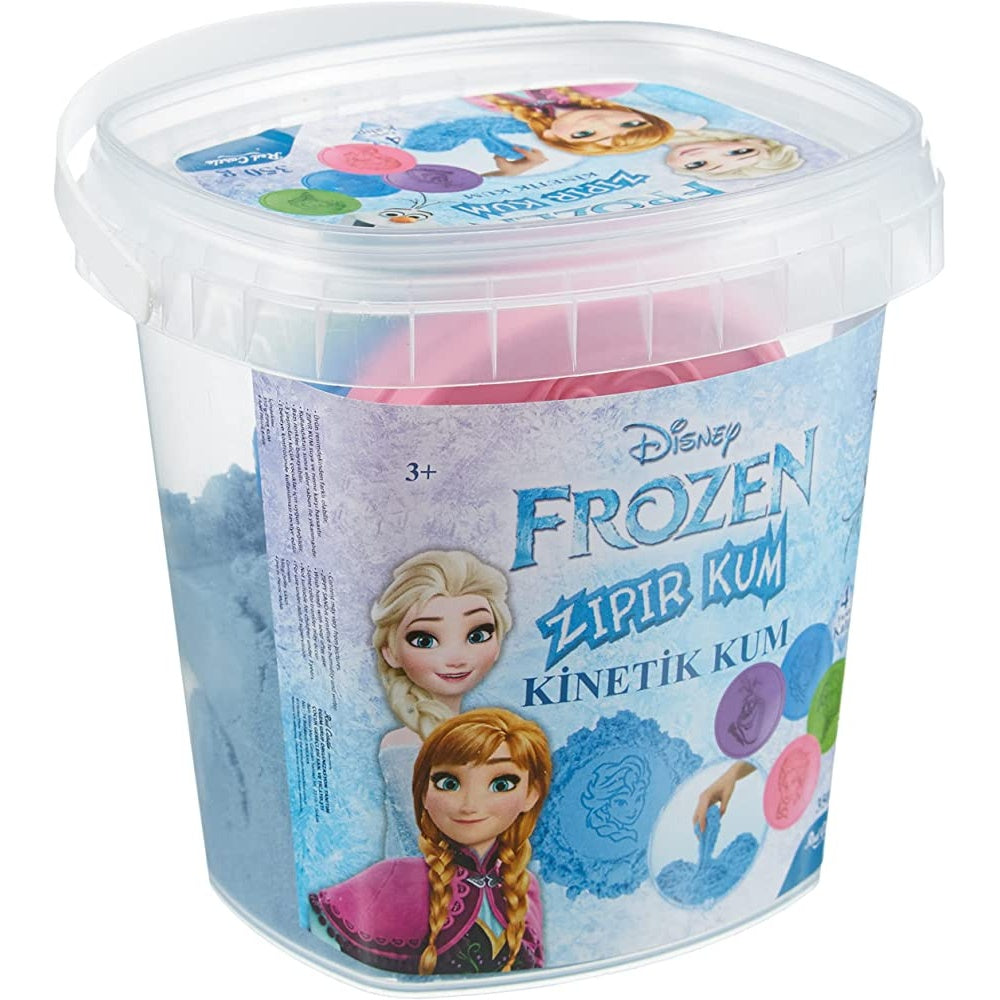 FROZEN ZIPPY SAND BUCKET (BLUE - 350GR + 4 MOLDS)