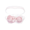 Twin Orthodontic Silicone Pacifiers in Powder Pink 6M+