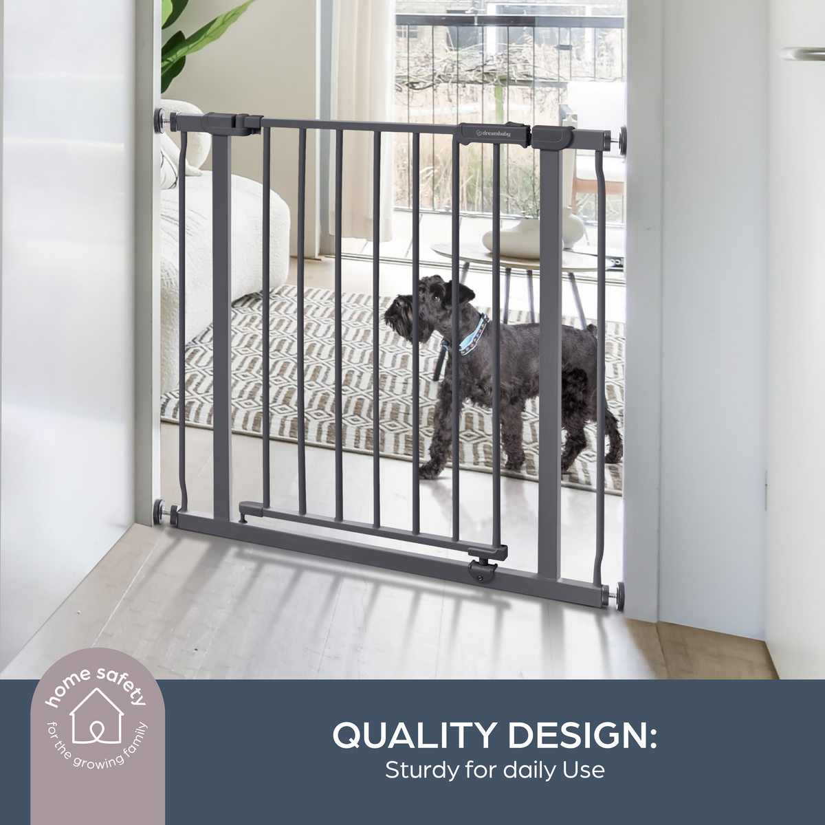 AVA SAFETY GATE-CHARCOAL