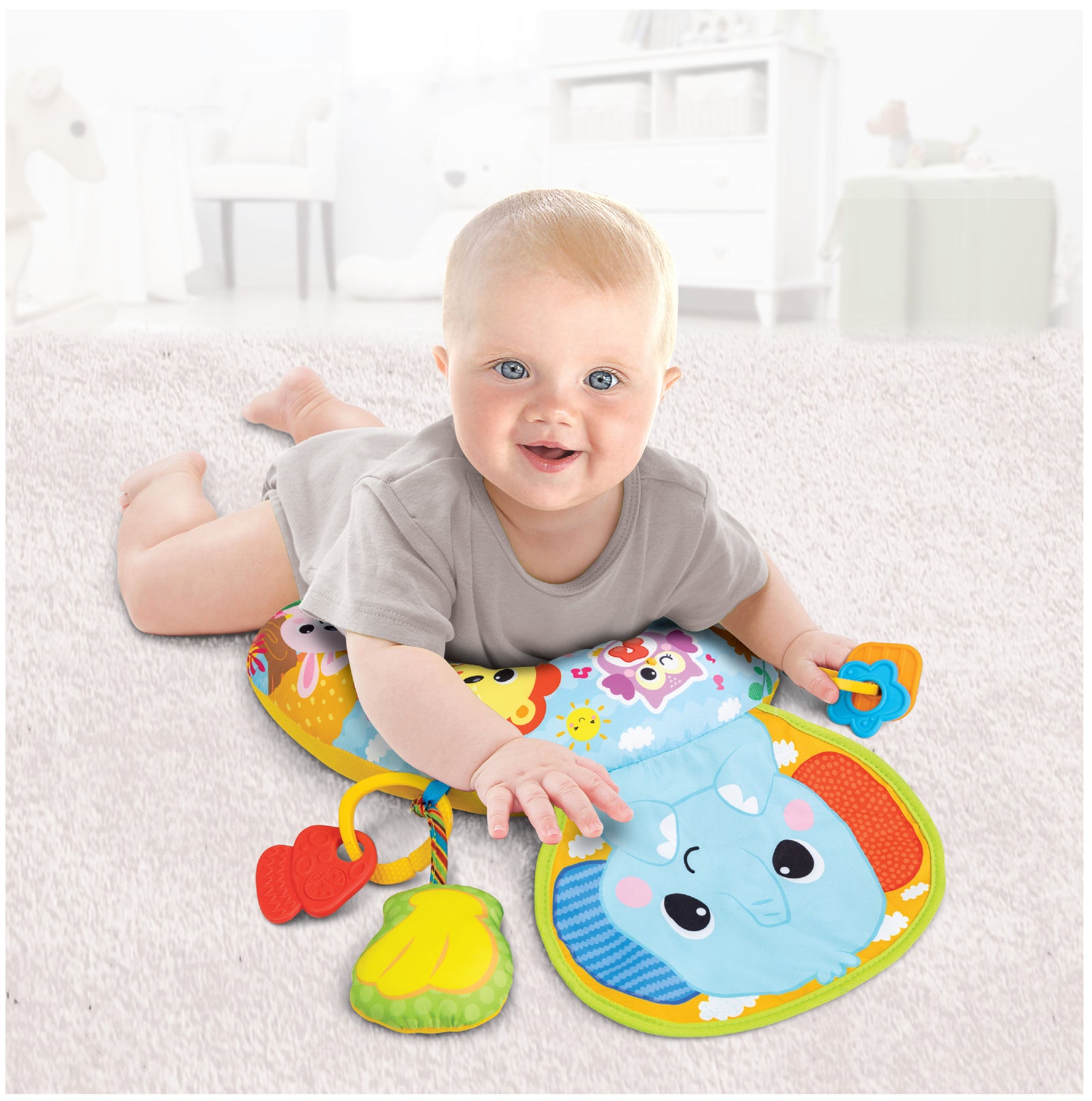 Jungle Fun Tummy Time Pillow