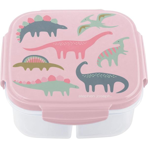 SNACK BOX WITH ICE PACK PINK DINO