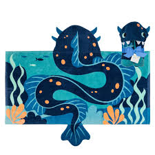 HOODED TOWEL SEA MONSTER (S23)