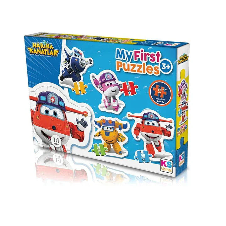 Super Wings First Puzzle 4 In1