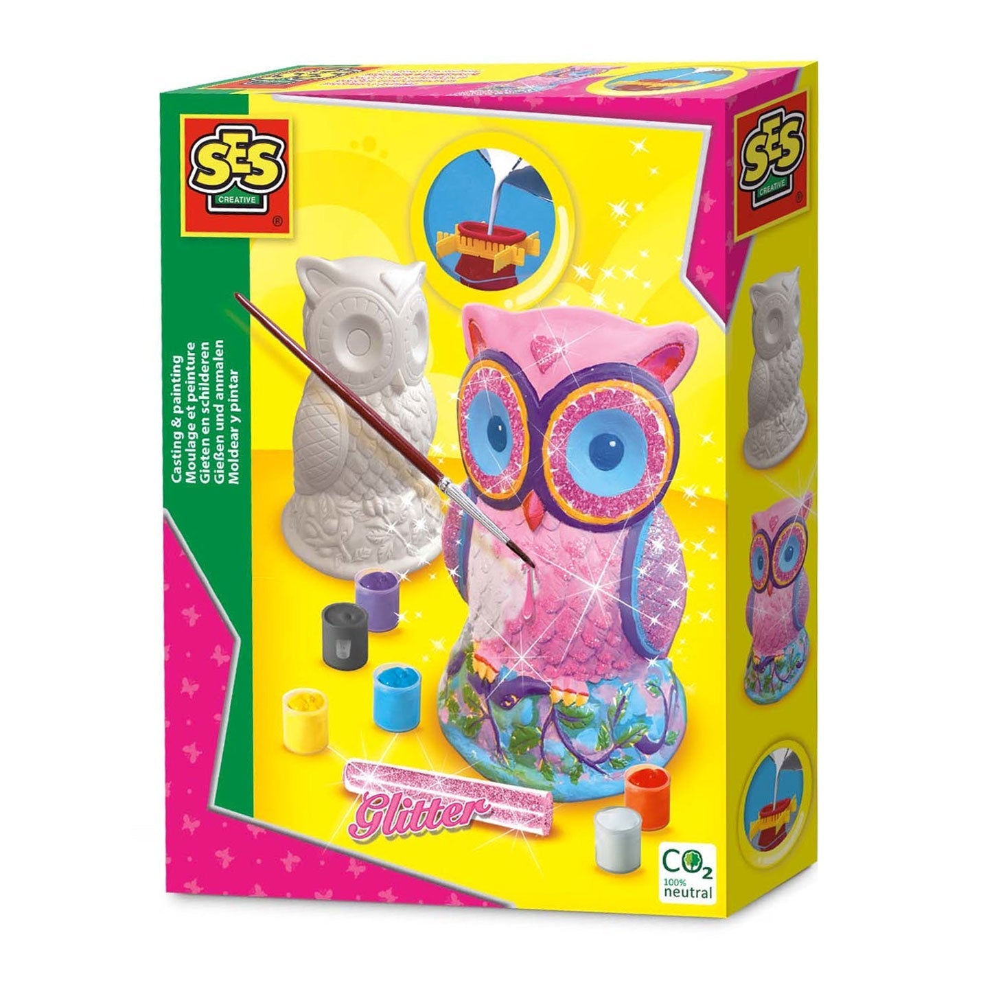 Paint & Cast Set - 3d Owl