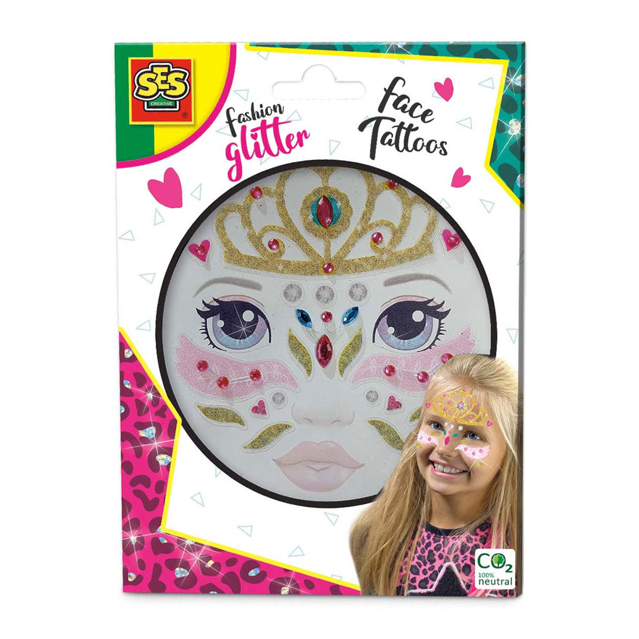 Glitter Face Tattoos Princess