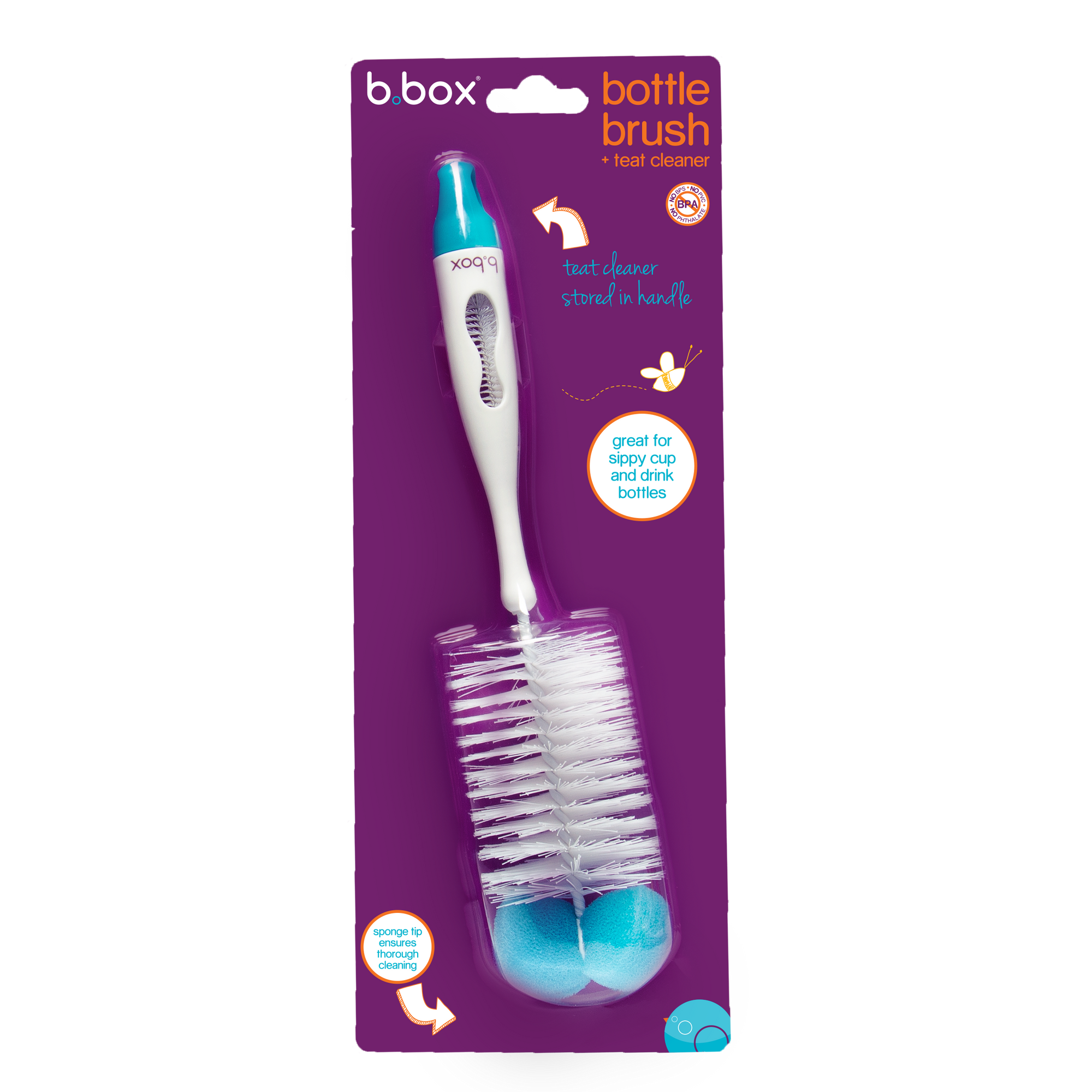 2-in-1 bottle and teat cleaner