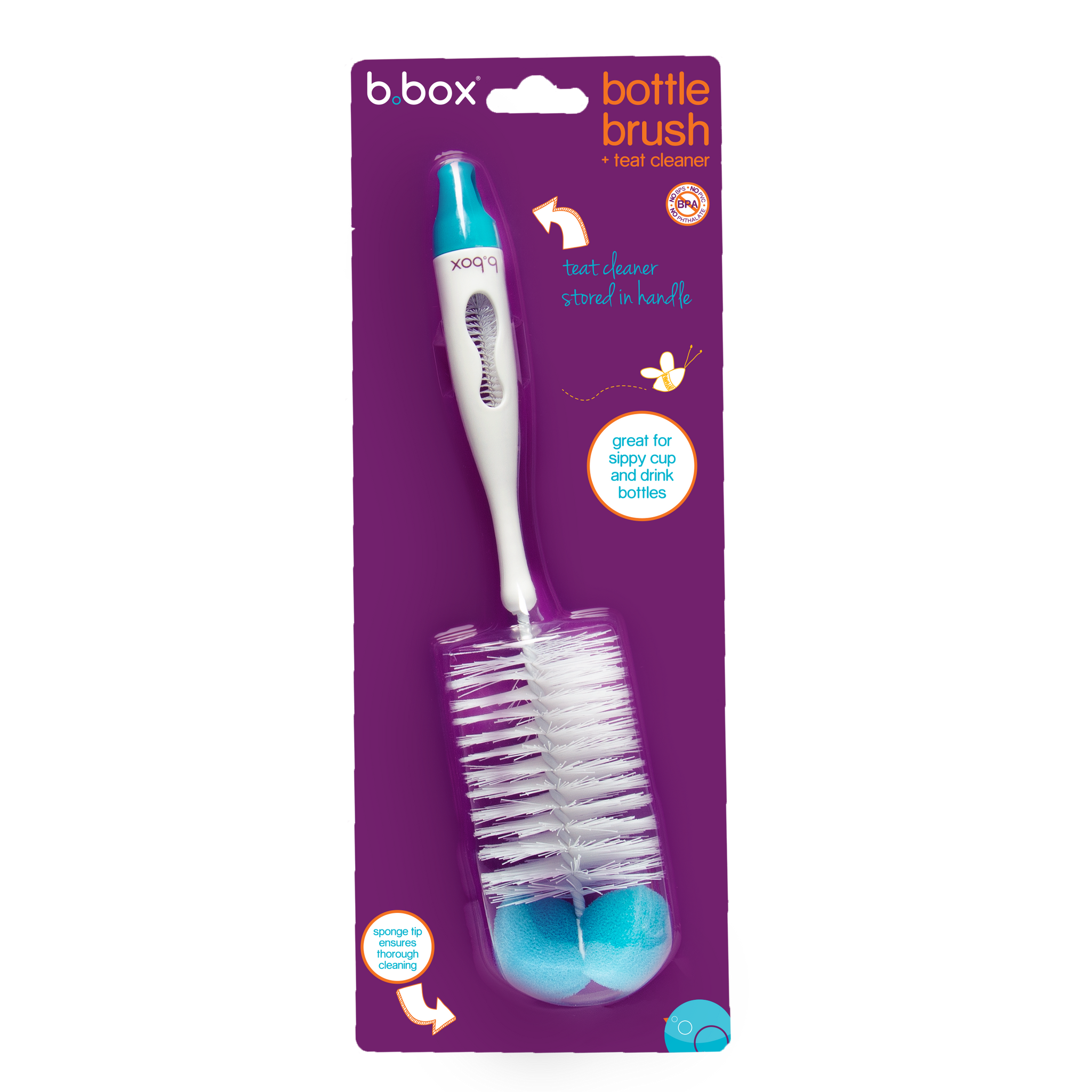 2-in-1 bottle and teat cleaner