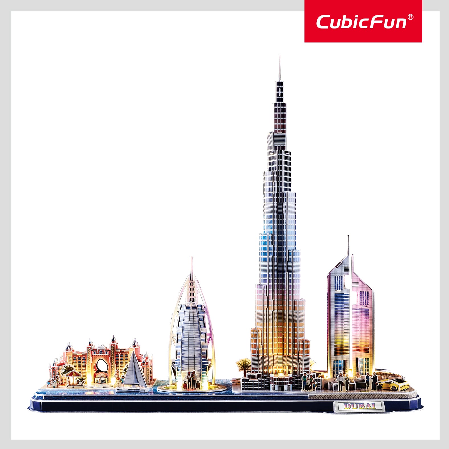 3D Puzzle LED lights, Dubai