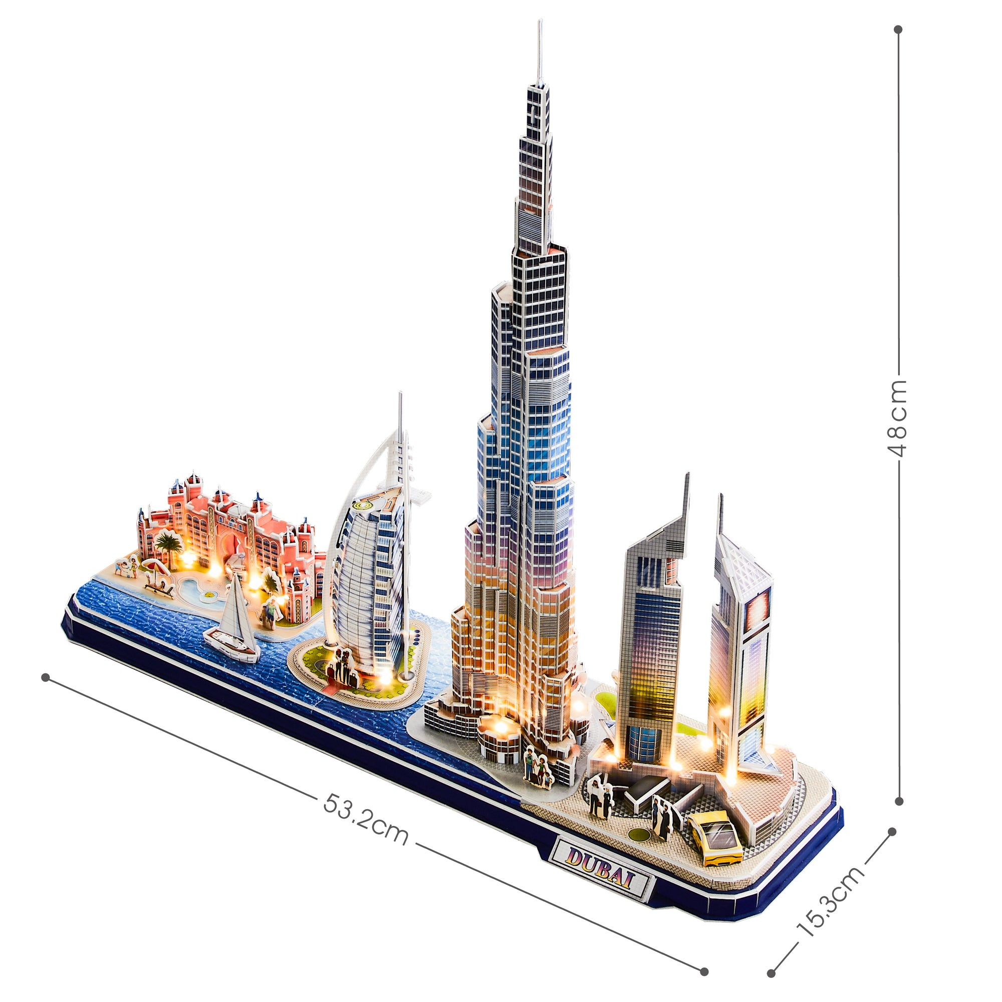 3D Puzzle LED lights, Dubai