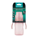 270ml Non Spill Training Cup Pale Pink with Handle & Anti-Colic Soft Spout