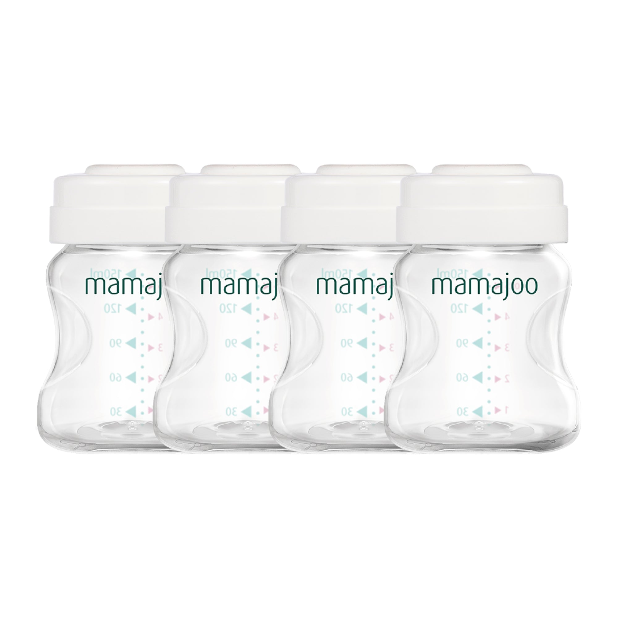 4x BREASTMILK / BABY FOOD STORAGE CONTAINERS SET 150 ml