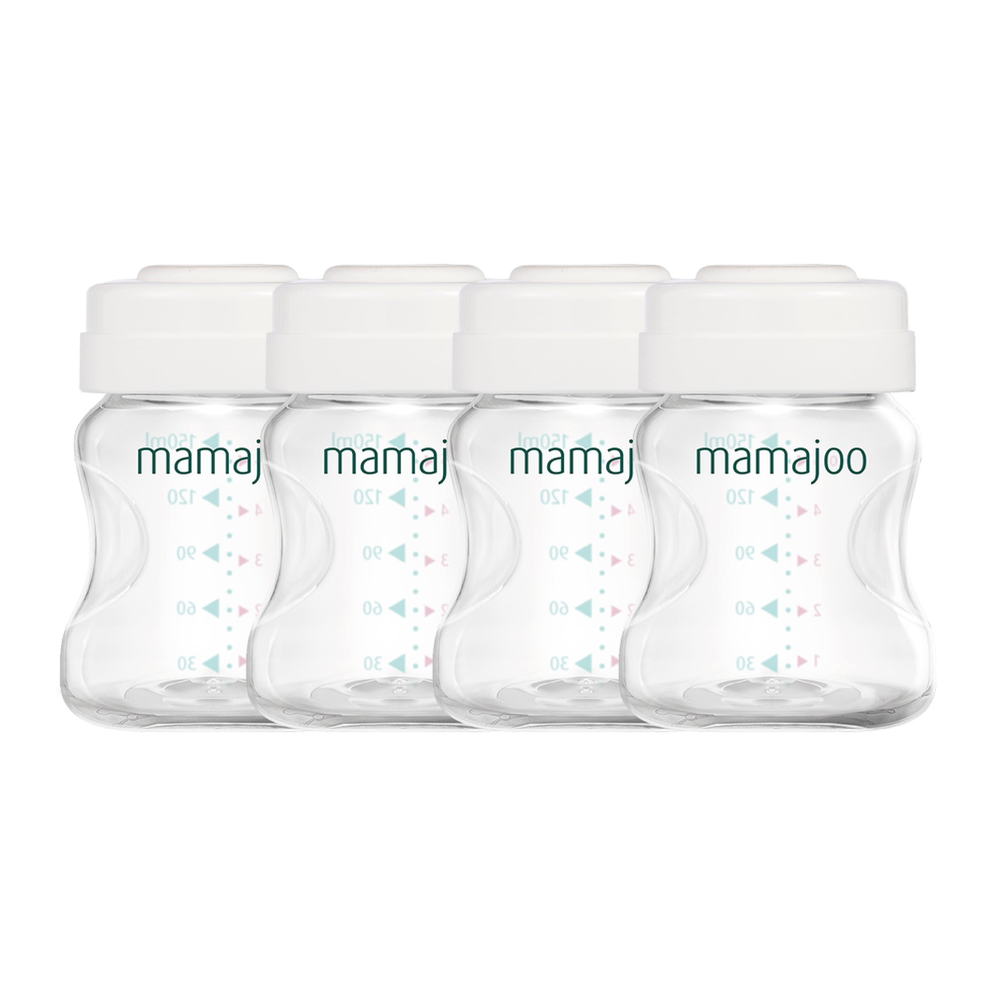 4x BREASTMILK / BABY FOOD STORAGE CONTAINERS SET 150 ml