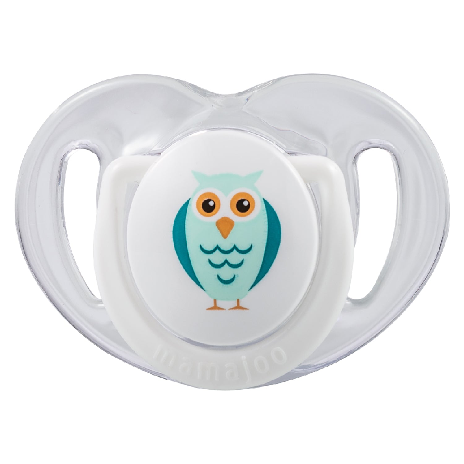 1x Silicone Orthodontic Pacifier Owl 0M+