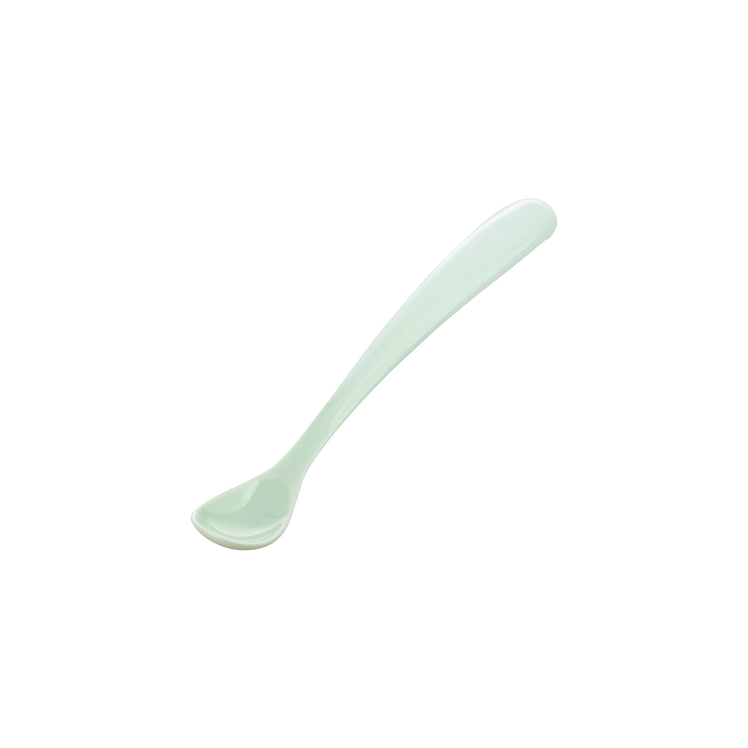 2 x FEEDING SPOONS POWDER GREEN & STORAGE BOX