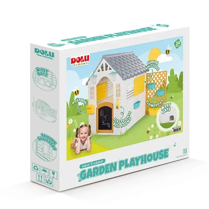 GARDEN PLAYHOUSE WITH FENCE