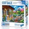 COLORFUL HOUSE NEAR THE LAKE Educational PUZZLE 500