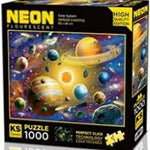 Solar System NEON Educational PUZZLE 1000