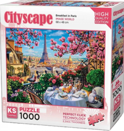 Breakfast İn Paris Educational PUZZLE 1000