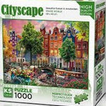 Beautiful Sunset İn Amsterdam Educational PUZZLE 1000
