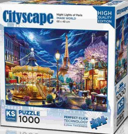 Night Lights Of Paris Educational PUZZLE