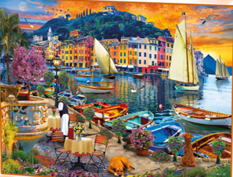 Evening in Portofino Educational PUZZLE