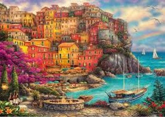 A Beautiful Day at Cinque Terre  Educational PUZZLE 4000