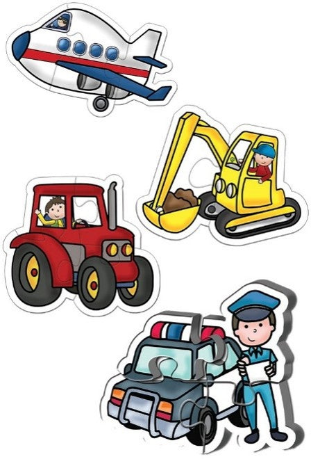 JOBS AND VEHICLES Educational BABY PUZZLE