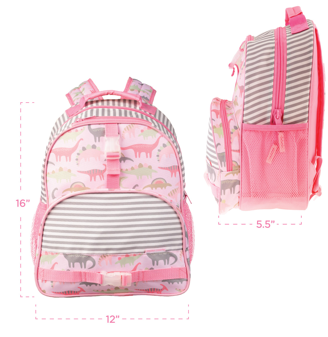 ALL OVER PRINT BACKPACK PINK DINO (F22)