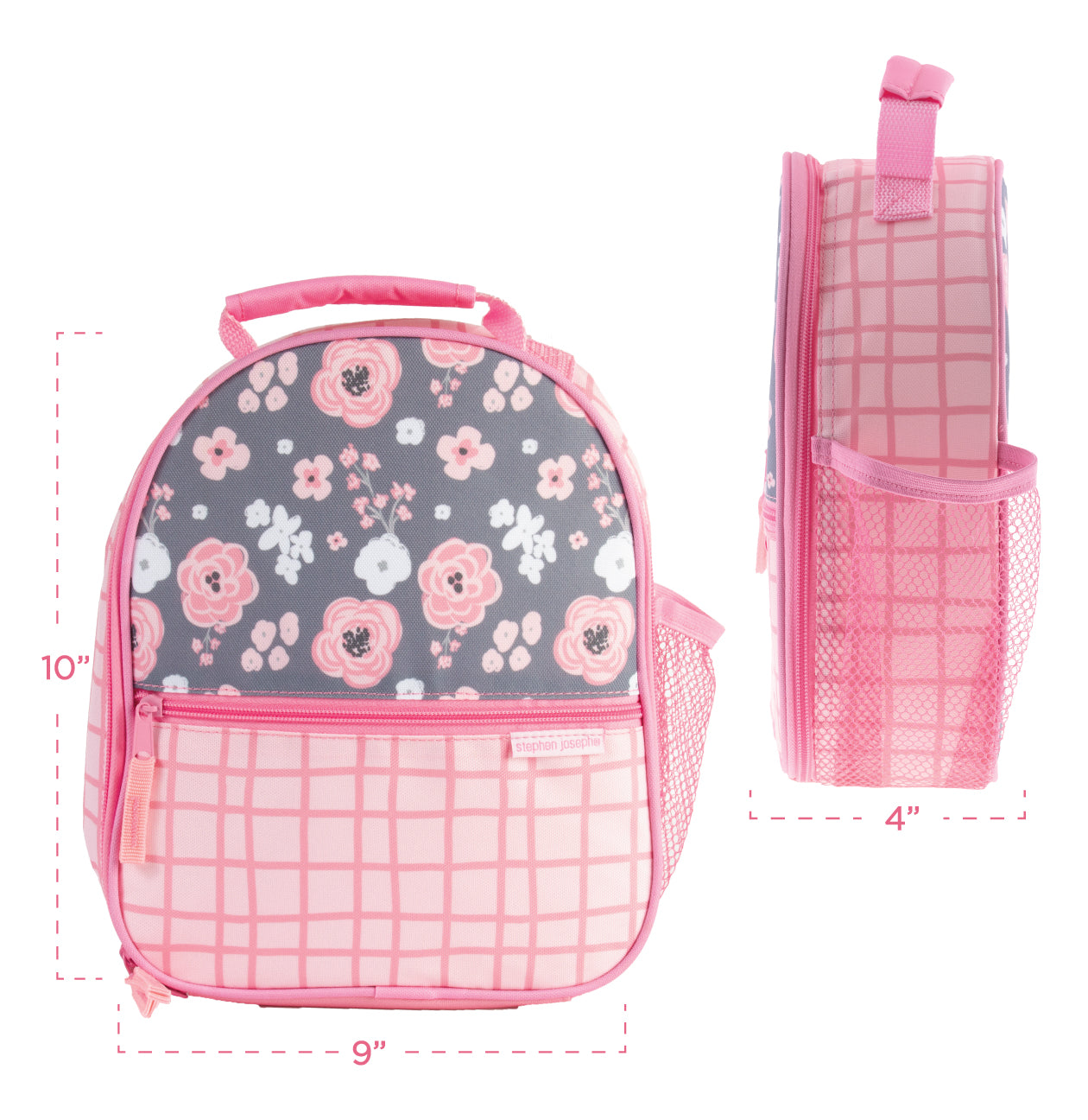 ALL OVER PRINT Lunchbox Charcoal Flower