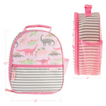 ALL OVER PRINT LUNCHBOX PINK DINO (F22)