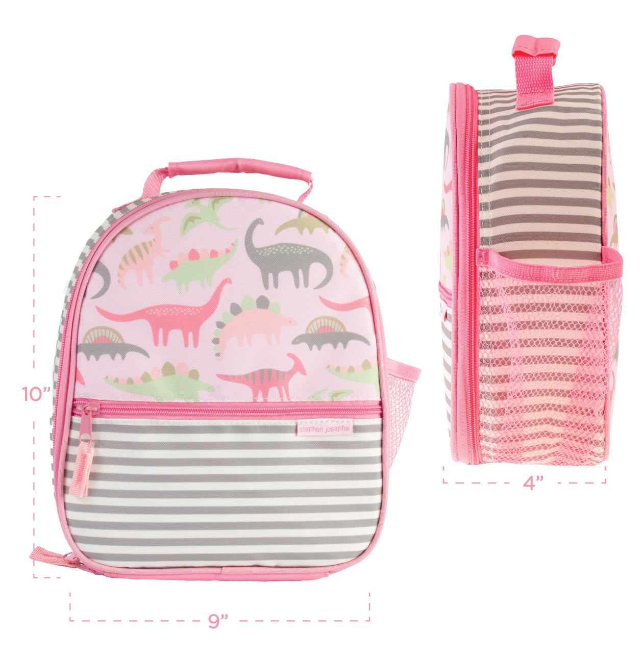 ALL OVER PRINT LUNCHBOX PINK DINO (F22)