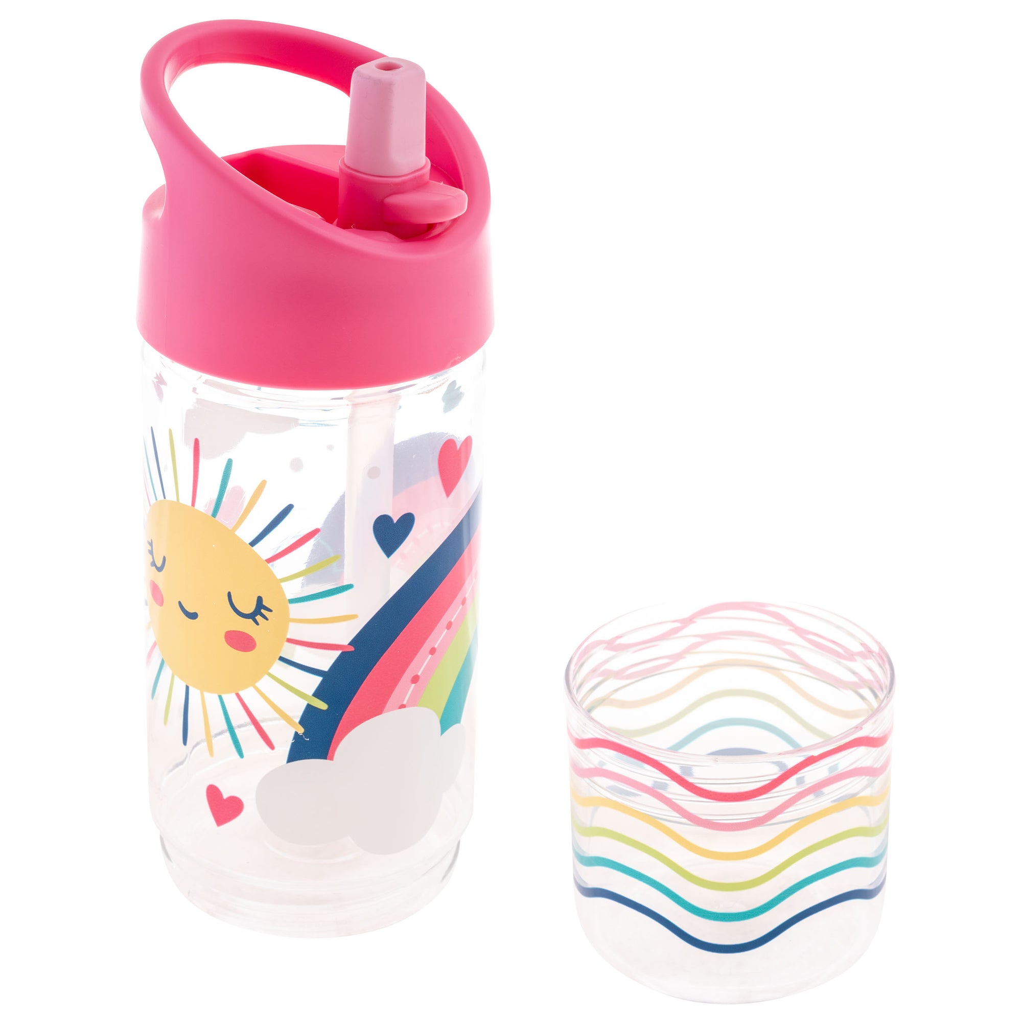 Stephen Joseph Sip And Snack Rainbow Water Bottle