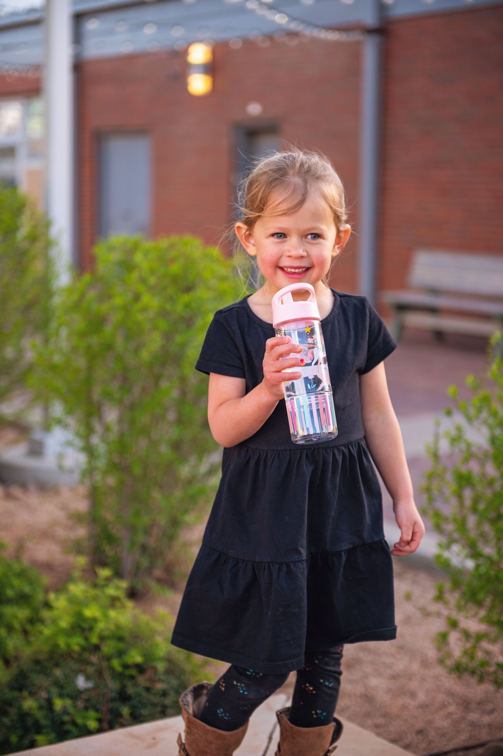 Stephen Joseph Sip And Snack Pink Unicorn Water Bottle