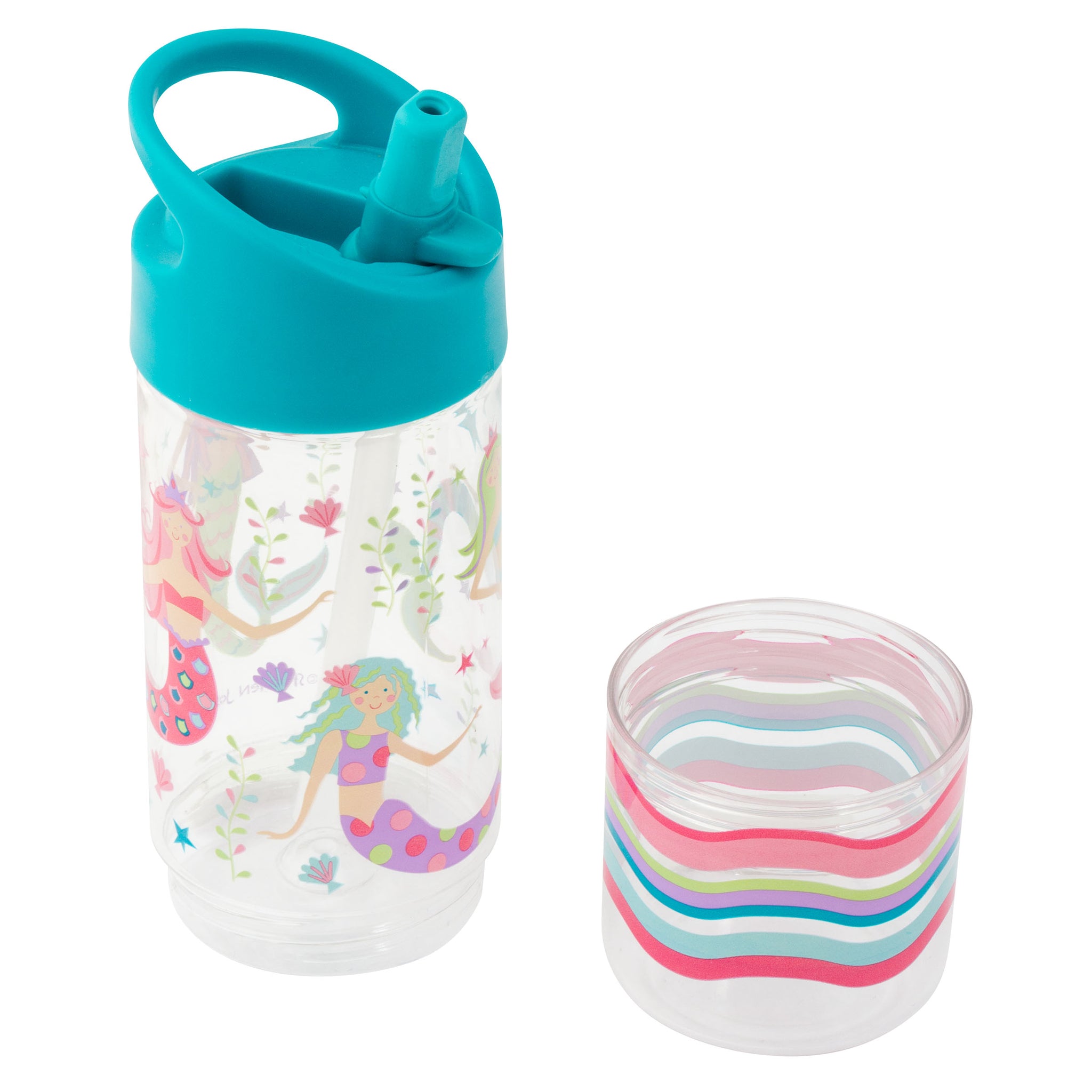 Stephen Joseph Sip And Snack Mermaid Water Bottle