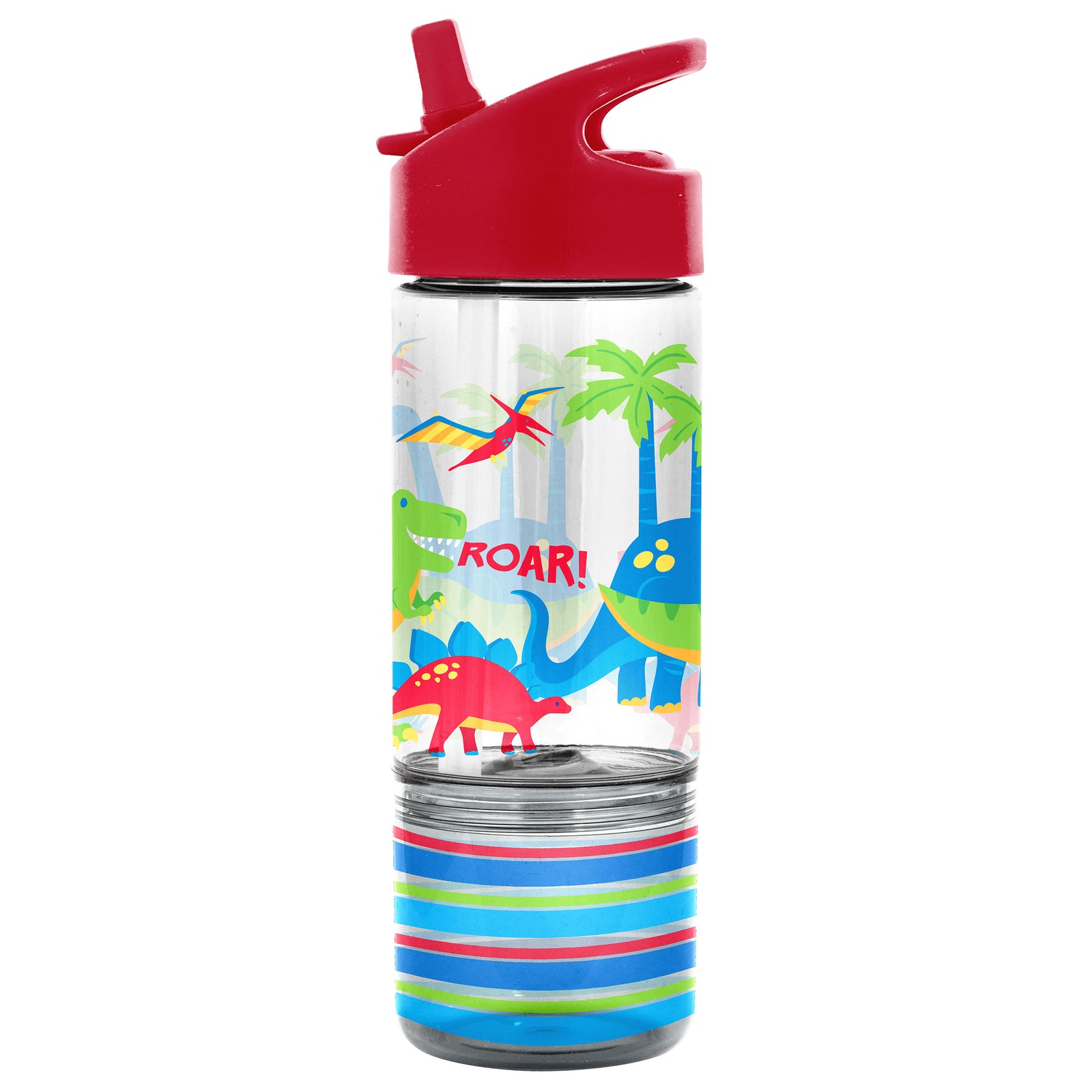 Stephen Joseph Sip And Snack Dino Water Bottle