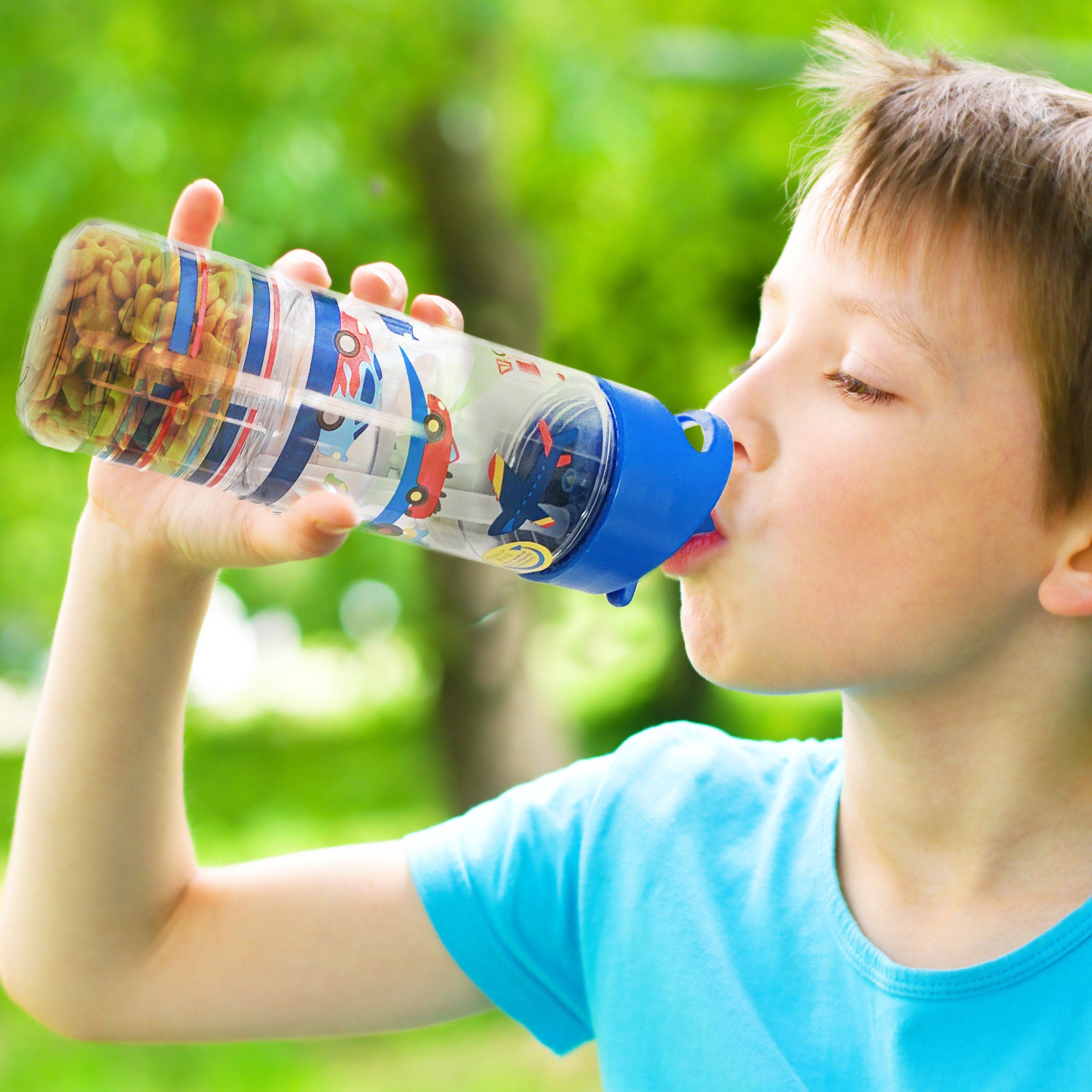 Stephen Joseph Sip And Snack Transportation Water Bottle