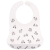 ALL OVER PRINT SILICONE BIB BLACK & WHITE