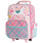 Stephen Joseph Classic Rolling Luggage 18 inch Pink Unicorn