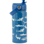 INSULATED SS BOTTLE W/HANDLE SHARK (F24)