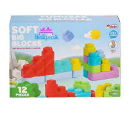 SOFT LARGE BLOCKS 12 PCS